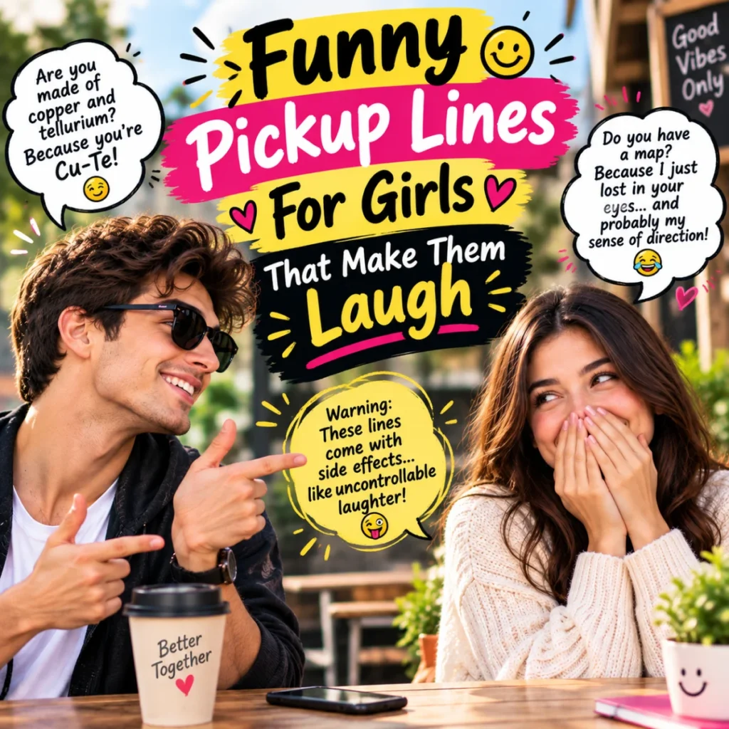 Funny Pickup Lines For Girls That Make Them Laugh