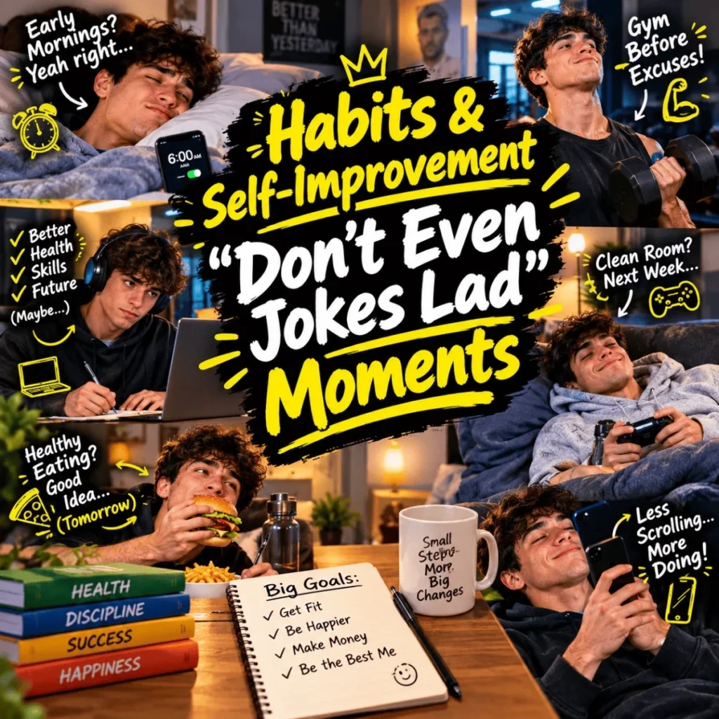 Habits & Self-Improvement Dont Even Jokes Lad Moments