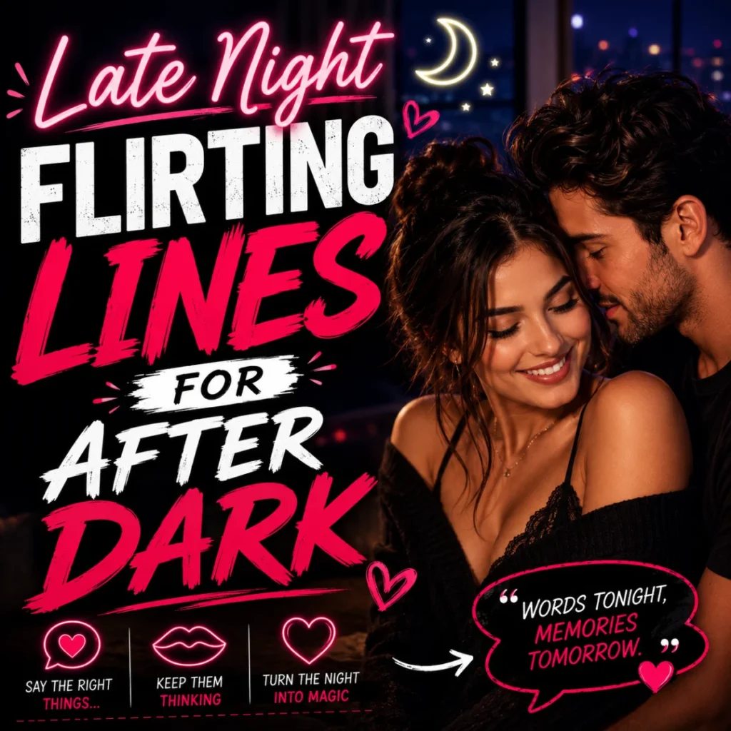 Late Night Flirting Lines For After Dark