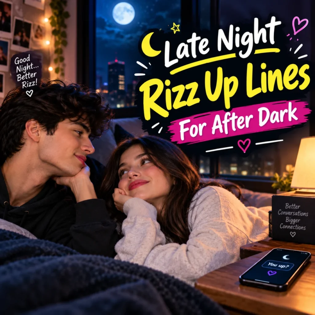 Late Night Rizz Up Lines For After Dark