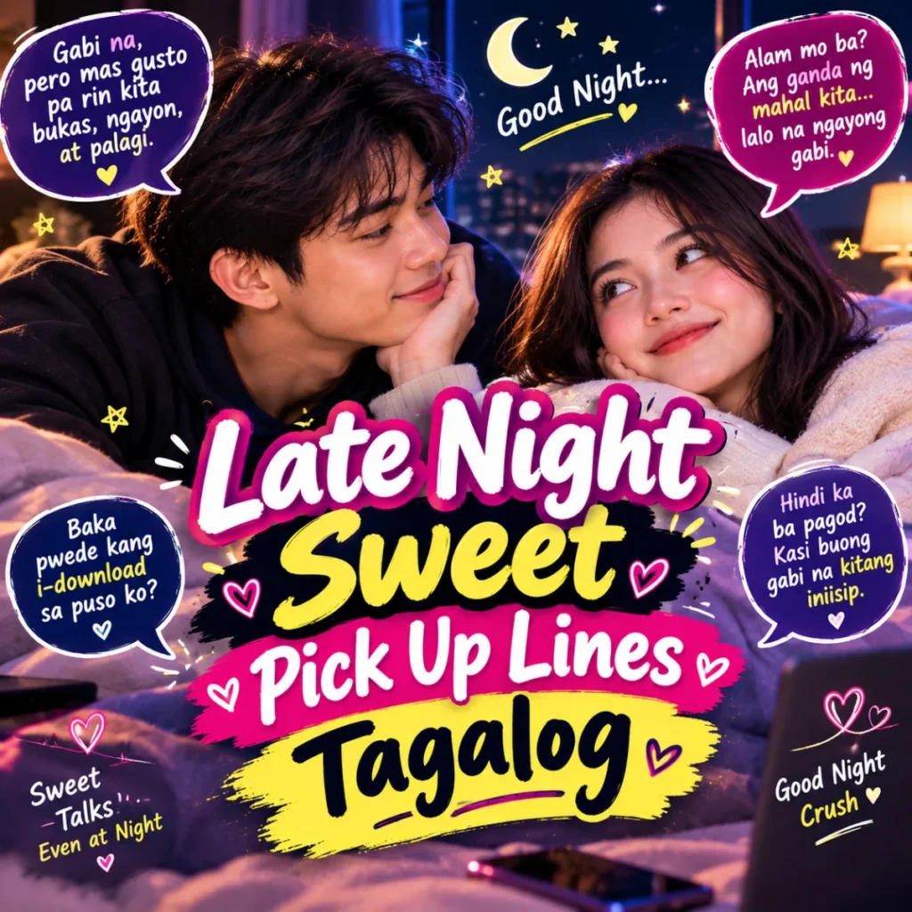 Late Night Sweet Pick Up Lines Tagalog