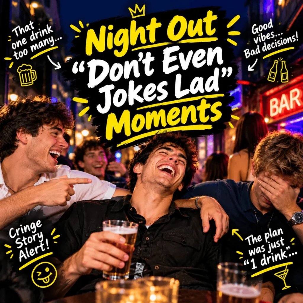 Night Out Dont Even Jokes Lad Moments