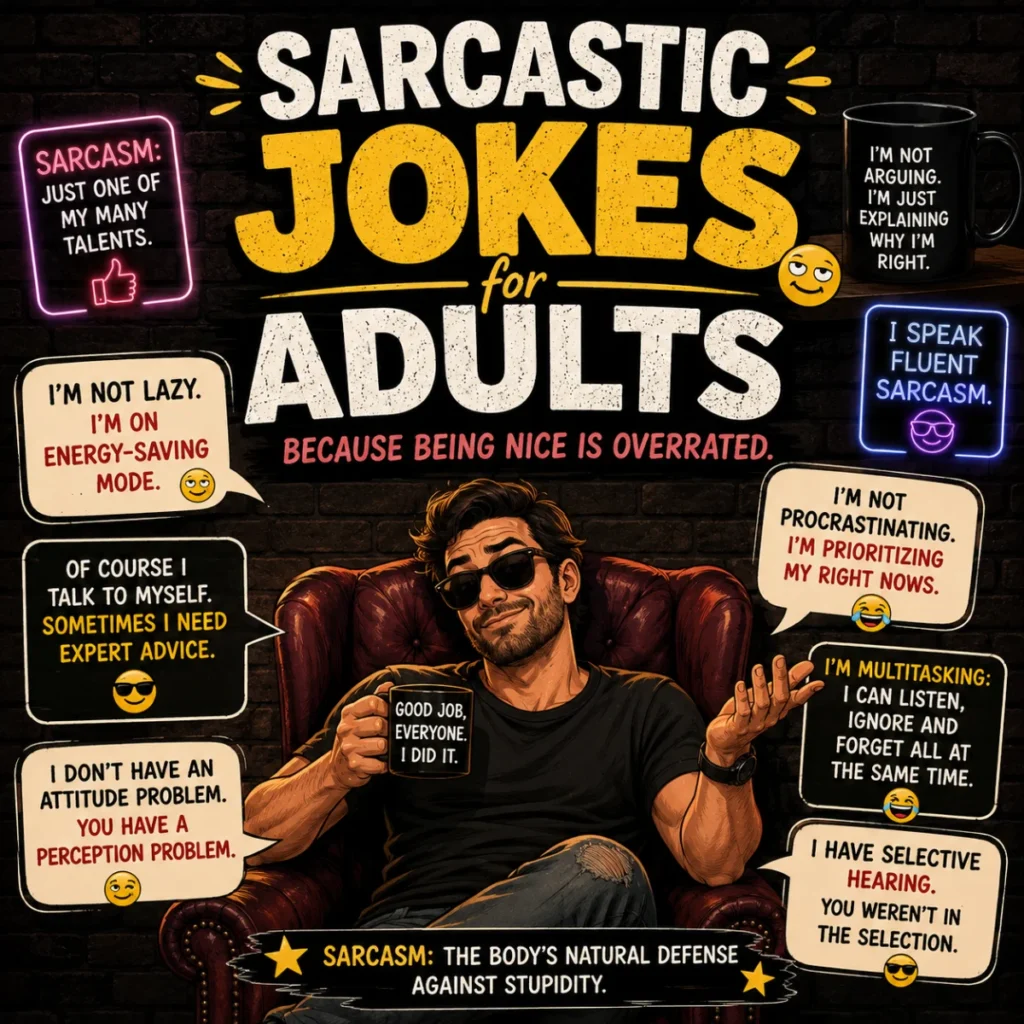 Sarcastic Jokes for Adults