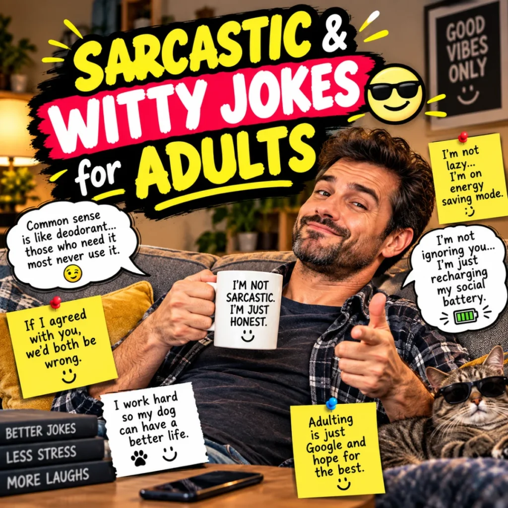 Sarcastic & Witty Jokes for Adults