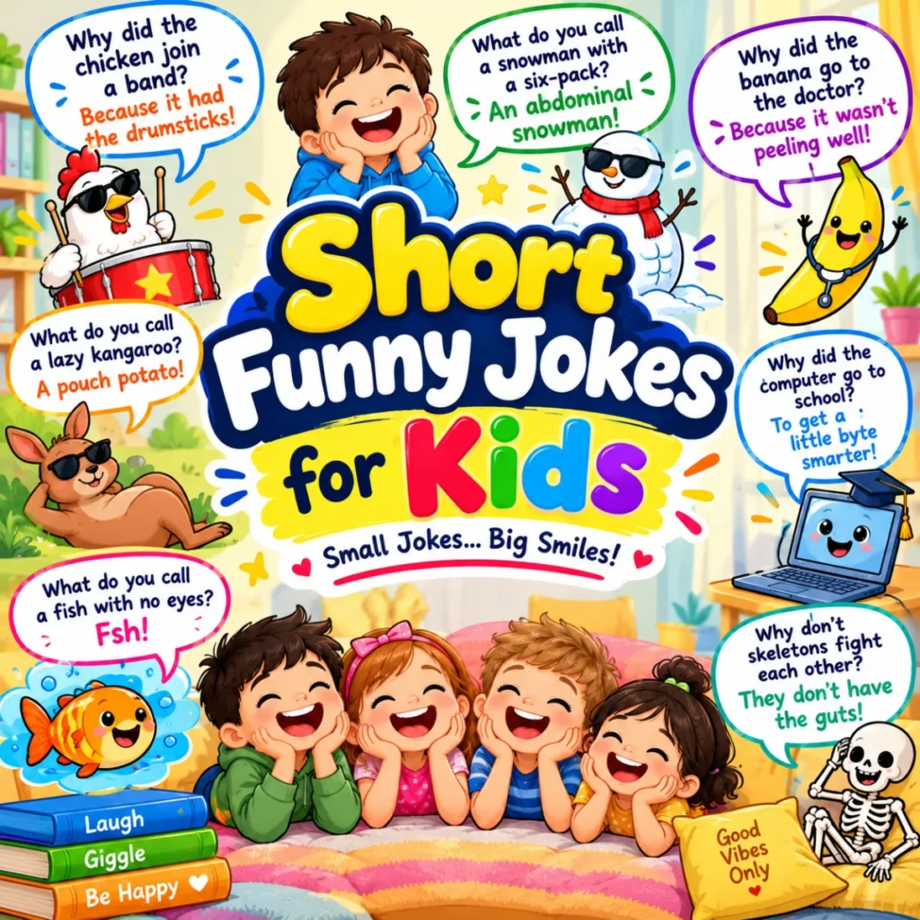 Short Funny Jokes for Kids