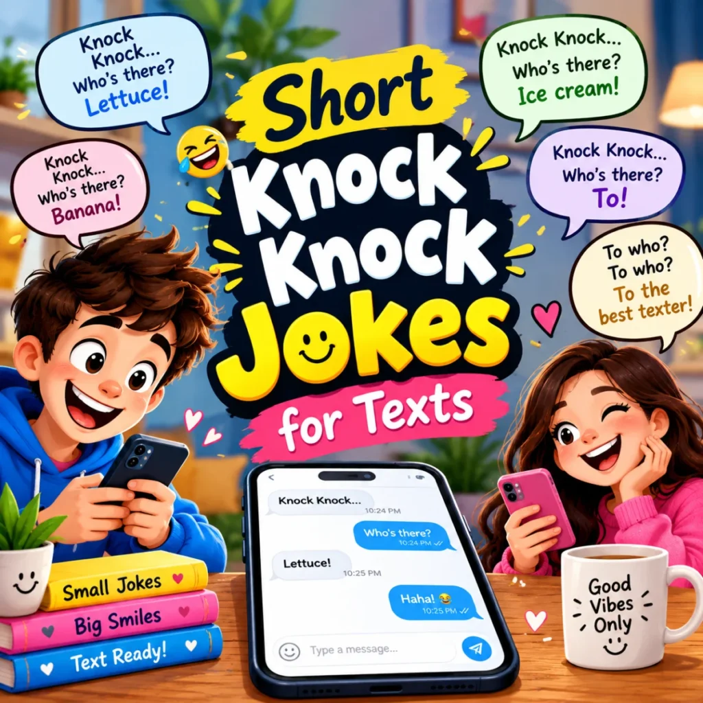 Short Knock Knock Jokes for Texts