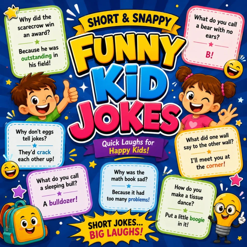 Short & Snappy Funny Kid Jokes