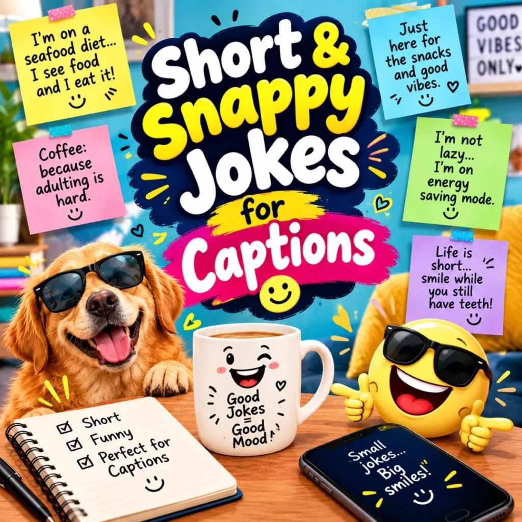 Short & Snappy Jokes for Captions