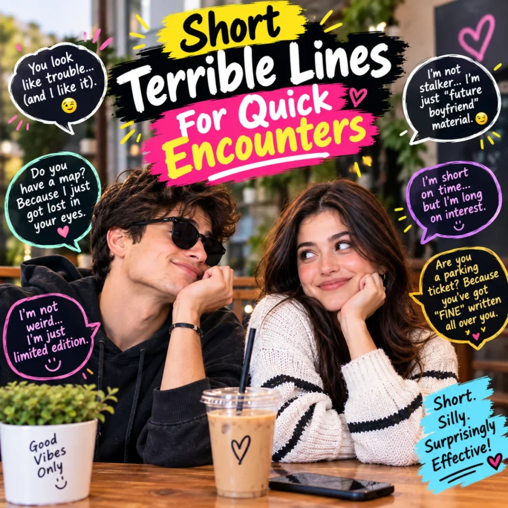 Short Terrible Lines For Quick Encounters
