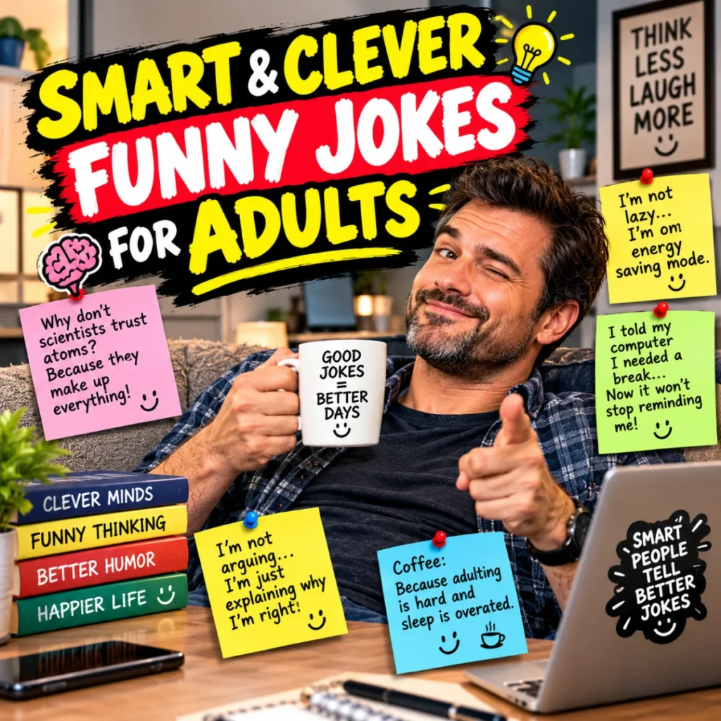 Smart & Clever Funny Jokes for Adults