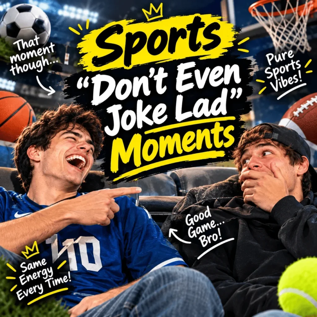 Sports Dont Even Joke Lad Moments