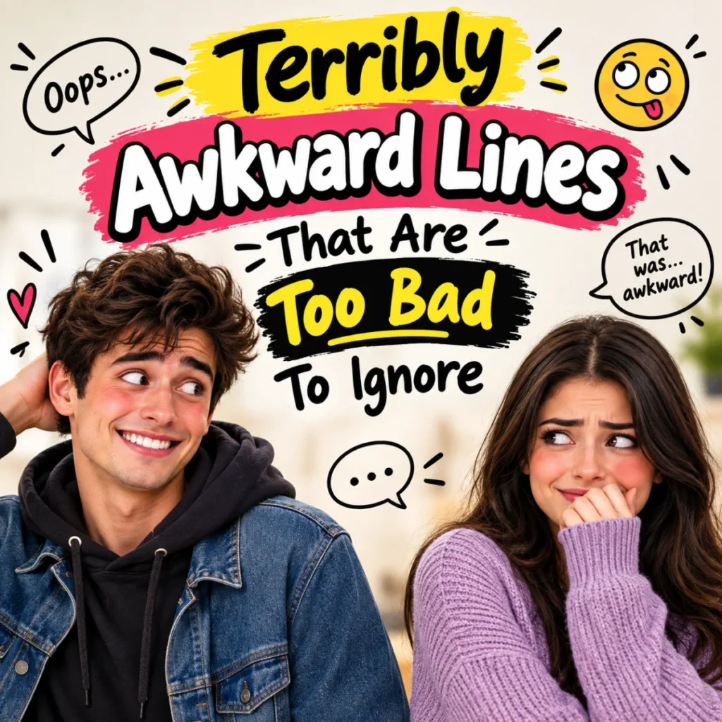 Terribly Awkward Lines That Are Too Bad To Ignore