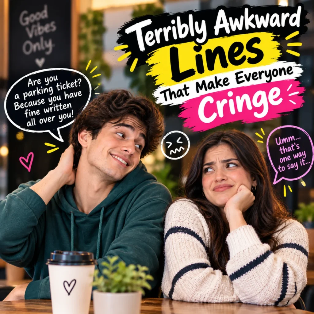 Terribly Awkward Lines That Make Everyone Cringe