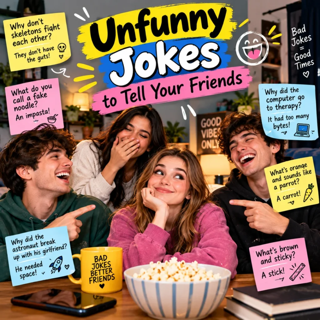 Unfunny Jokes to Tell Your Friends