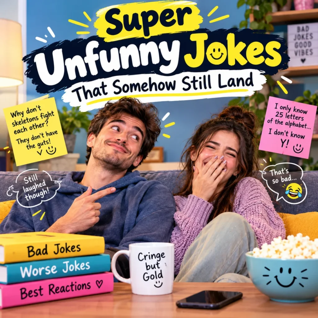 Super Unfunny Jokes That Somehow Still Land