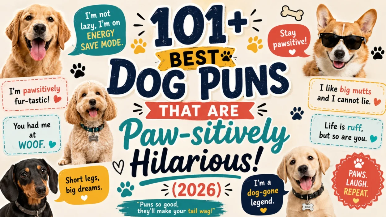 101+ Best Dog Puns That Are Paw-sitively Hilarious(2026)