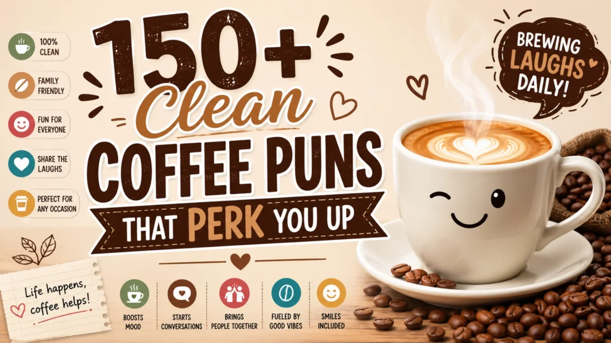 150+ Clean Coffee Puns That Perk You Up