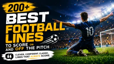 200+ Best Football Lines to Score on and off the Pitch