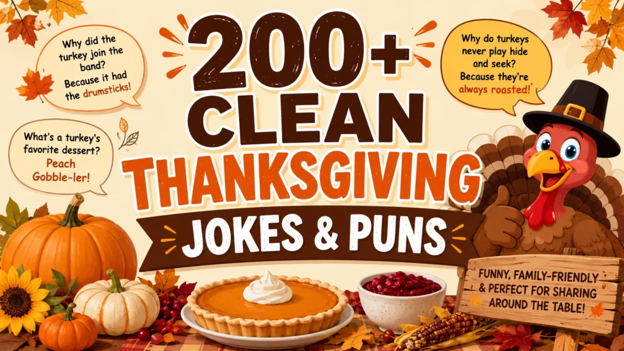 200+ Clean Thanksgiving Jokes & Puns
