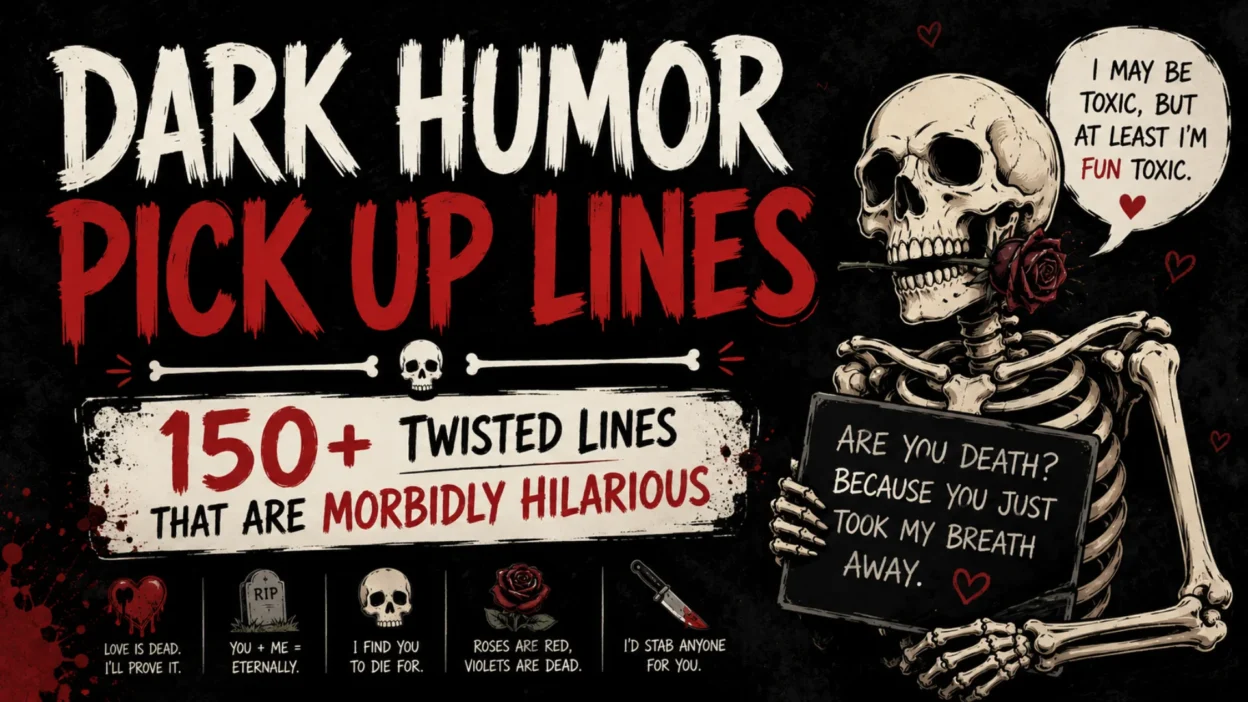 Dark Humor Pick Up Lines 150+ Twisted Lines That Are Morbidly Hilarious