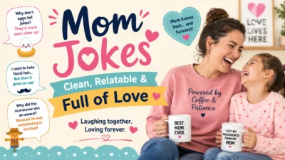 Mom Jokes — Clean, Relatable & Full of Love
