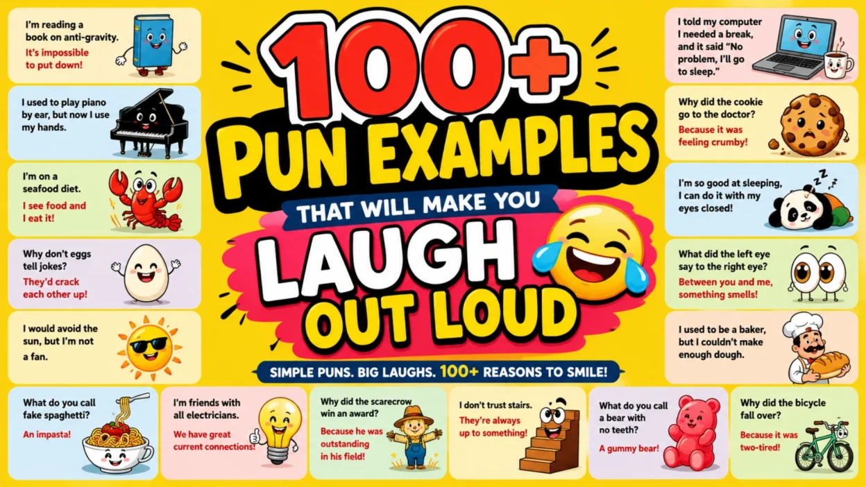100+ Pun Examples That Will Make You Laugh Out Loud