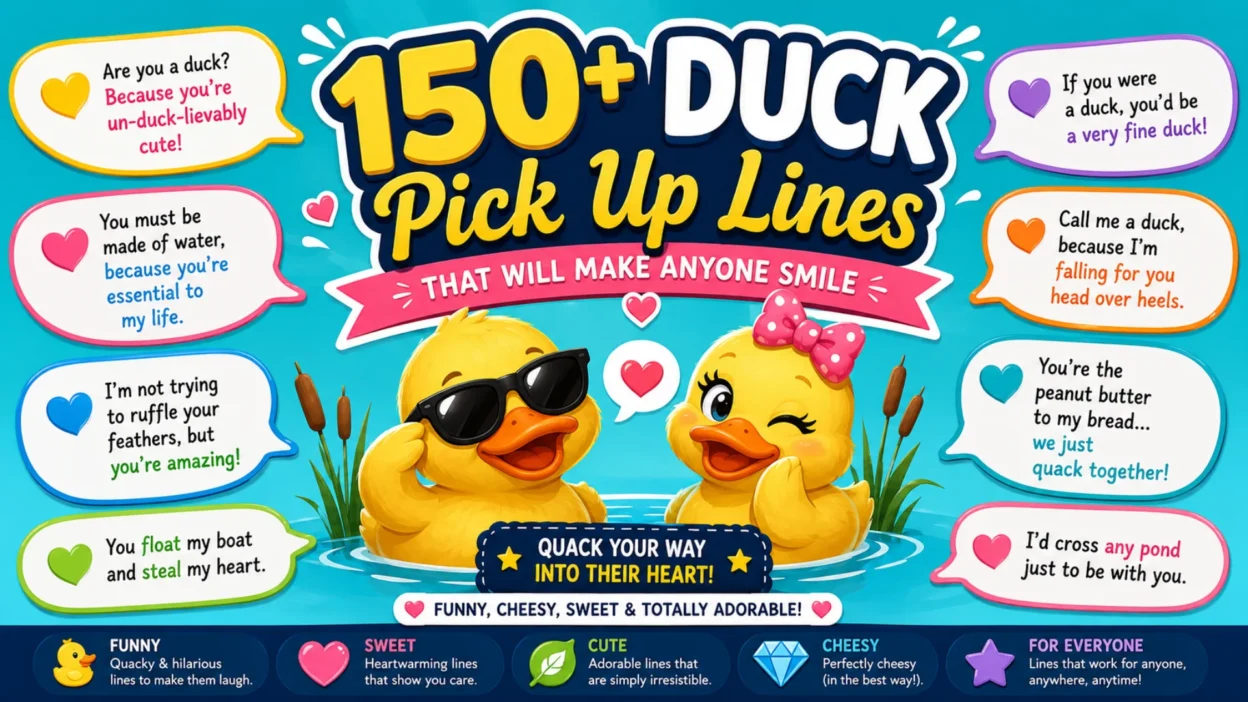 150+ Duck Pick Up Lines That Will Make Anyone Smile