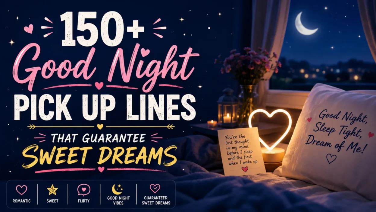 150+ Good Night Pick Up Lines That Guarantee Sweet Dreams