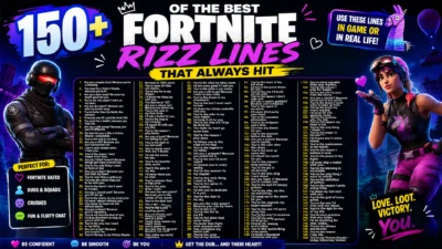 150+ Of The Best Fortnite Rizz Lines That Always Hit