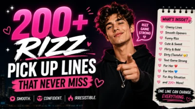200+ Rizz Pick Up Lines That Never Miss