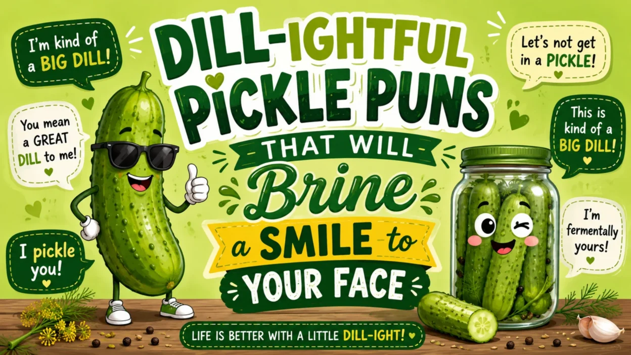 Dill-ightful Pickle Puns That Will Brine a Smile to Your Face