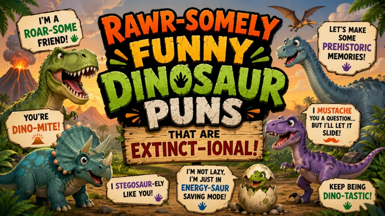 Rawr-somely Funny Dinosaur Puns That Are Extinct-ional