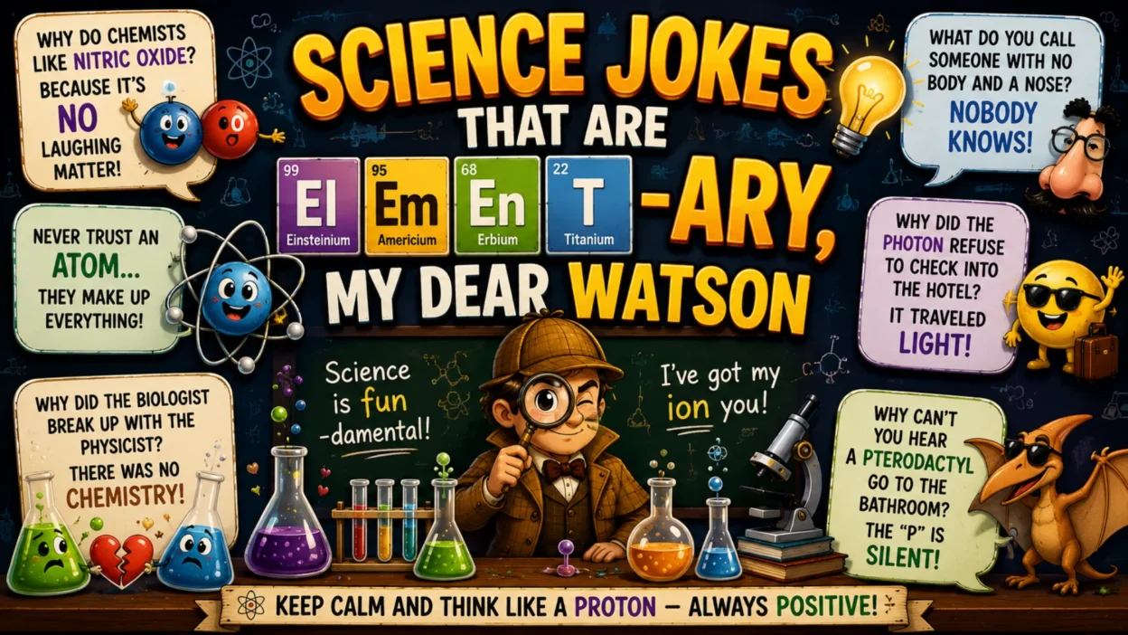Science Jokes That Are Element-ary, My Dear Watson