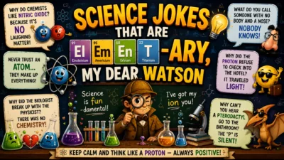 Science Jokes That Are Element-ary, My Dear Watson
