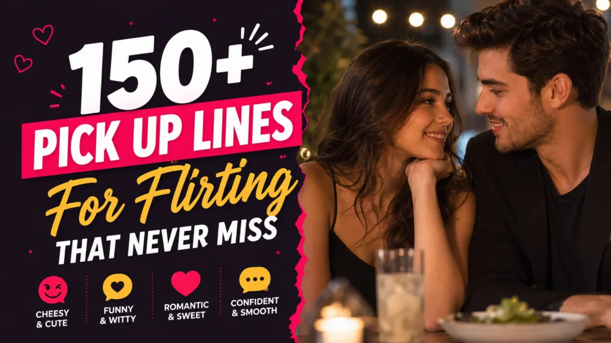 150+ Pick Up Lines For Flirting That Never Miss