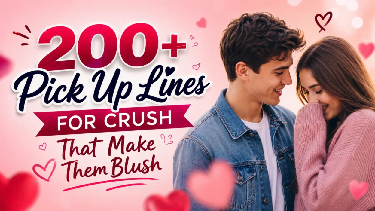 200+ Pick Up Lines For Crush That Make Them Blush
