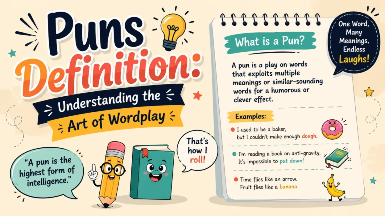 Puns Definition Understanding the Art of Wordplay