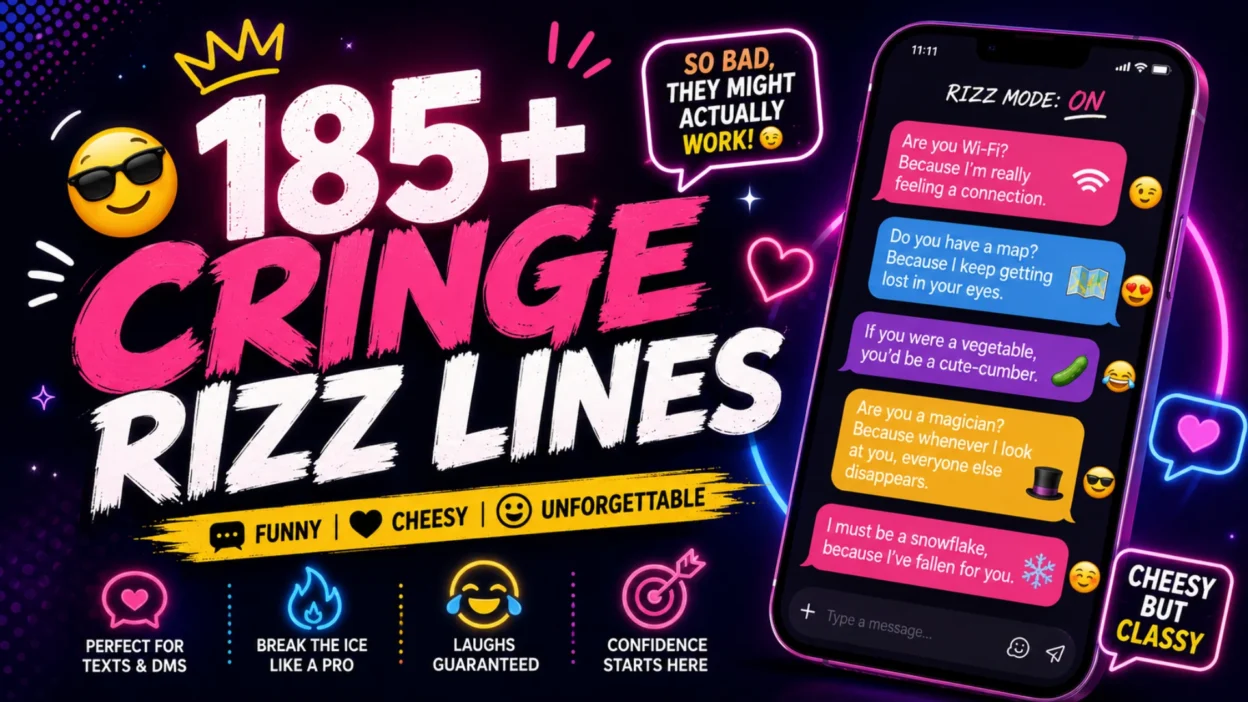 185+ Cringe Rizz Lines