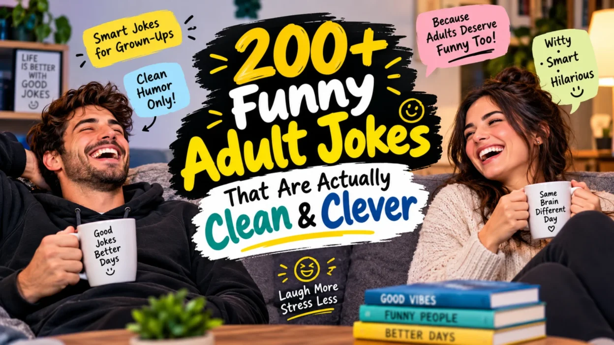 200+ Funny Adult Jokes That Are Actually Clean & Clever