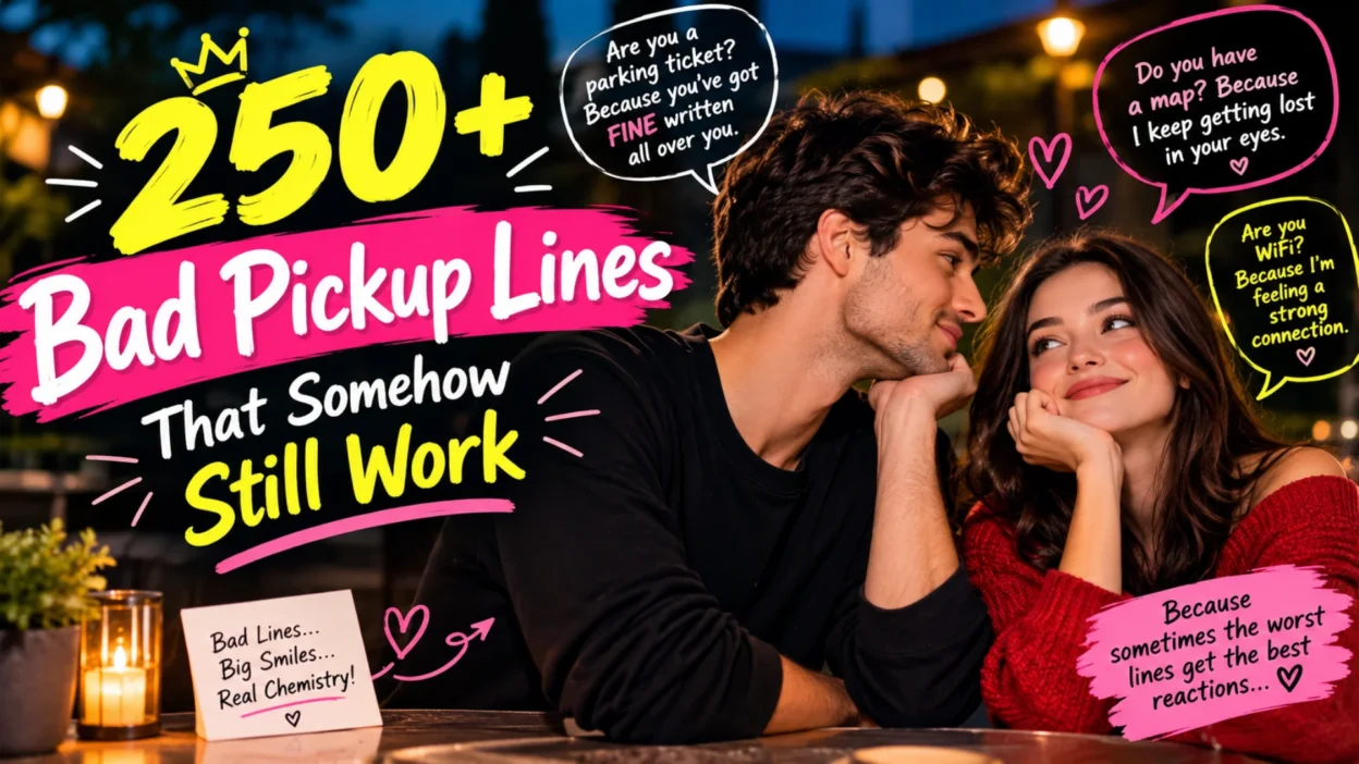 250+ Bad Pickup Lines That Somehow Still Work